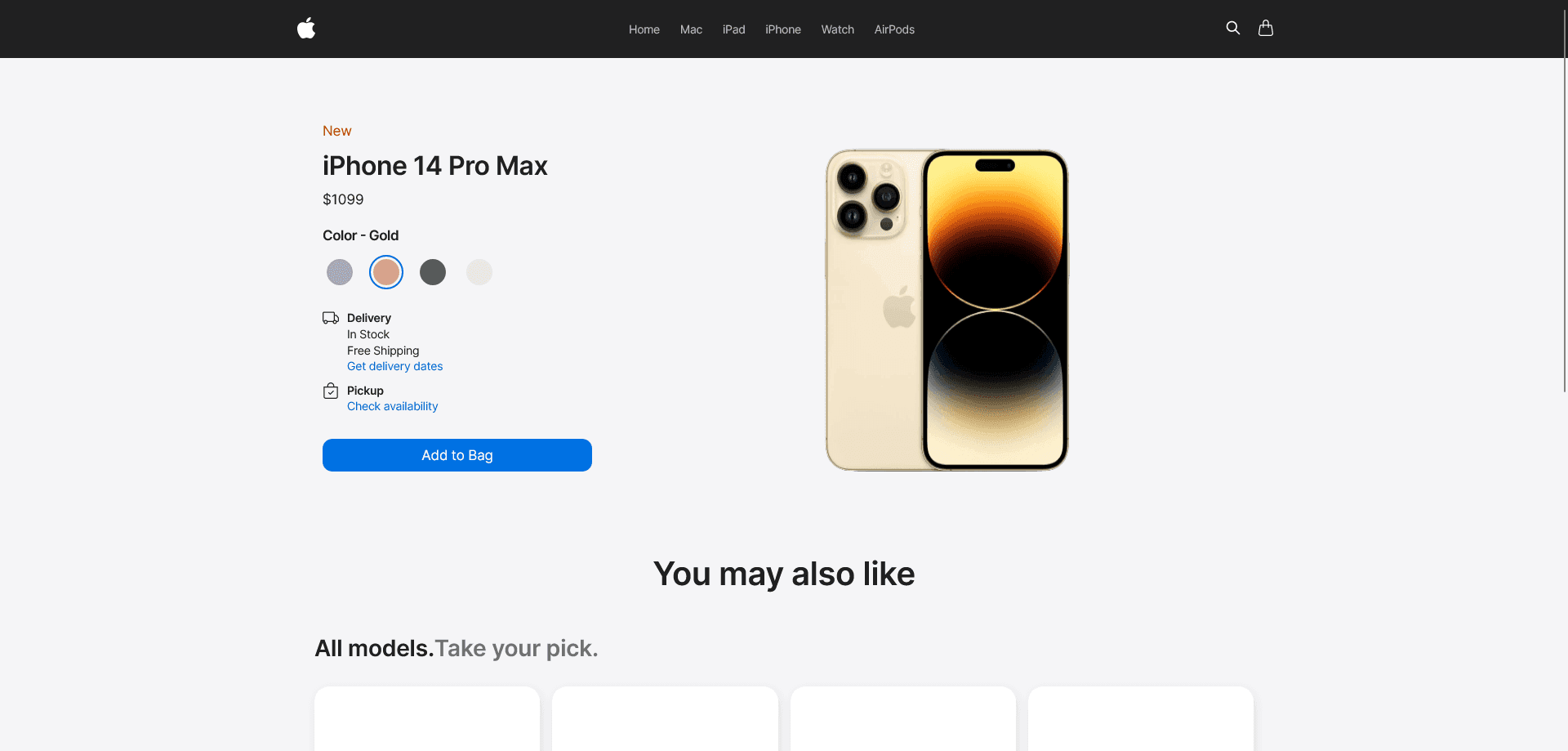 Product page